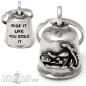 Preview: "Ride It Like You Stole It" Biker-Bell mit Motorrad Glücksglöckchen Gremlin Bell